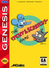 The Itchy & Scratchy Game - Fanart - Box - Front