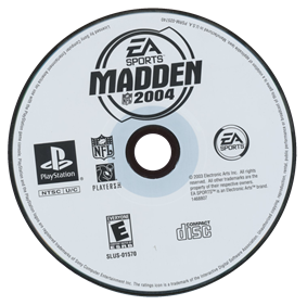 Madden NFL 2004 - Disc Image