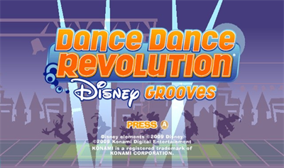 Dance Dance Revolution: Disney Grooves - Screenshot - Game Title Image