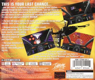 Descent Maximum - Box - Back Image