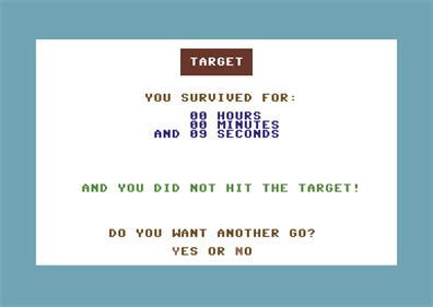 Target (Hayden Book Company) - Screenshot - Game Over Image