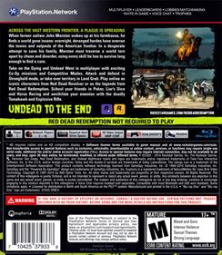 Red Dead Redemption: Undead Nightmare - Box - Back Image