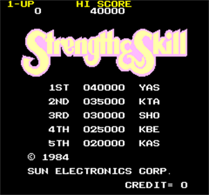 Strength & Skill - Screenshot - High Scores Image
