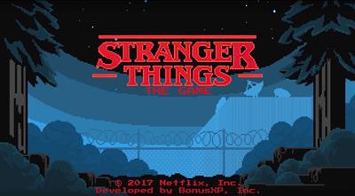 Stranger Things: The Game - Screenshot - Game Title Image