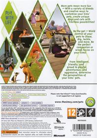 The Sims 3: Pets - Box - Back Image