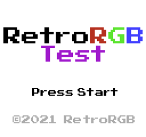 RetroRGB Test - Screenshot - Game Title Image