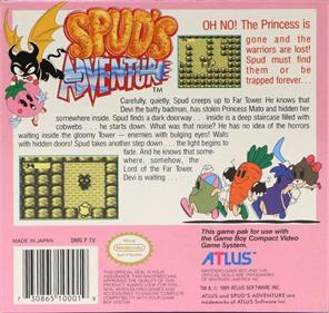 Spud's Adventure - Box - Back Image