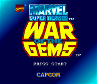 Marvel Super Heroes in War of the Gems - Screenshot - Game Title Image