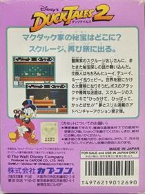 DuckTales 2 - Box - Back Image