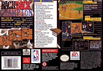 NBA Live 96 - Box - Back Image