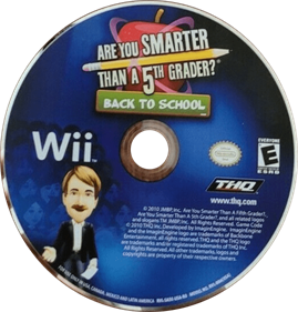 Are You Smarter than a 5th Grader? Back to School - Disc Image