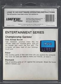 Championship Gambler - Box - Back Image