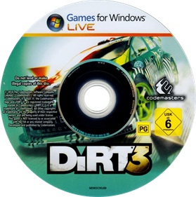 DiRT 3 - Disc Image