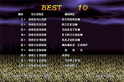 Lightning Swords - Screenshot - High Scores Image