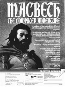 Macbeth - Advertisement Flyer - Front Image