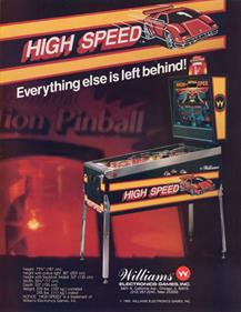 High Speed - Advertisement Flyer - Back Image