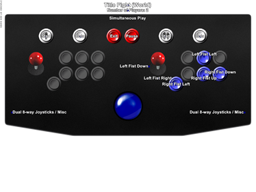 Title Fight - Arcade - Controls Information Image