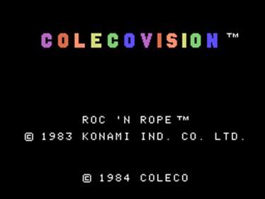 Roc 'N Rope - Screenshot - Game Title Image