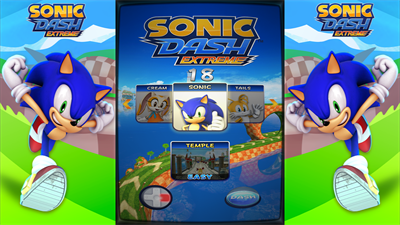 Sonic Dash Extreme - Screenshot - Game Select Image