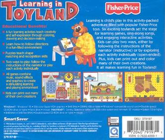 Fisher-Price: Learning in Toyland - Box - Back Image