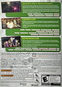 Xbox Live Arcade Game Pack - Box - Back Image