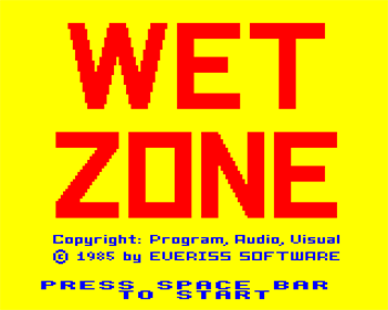 Wet Zone - Screenshot - Game Title Image