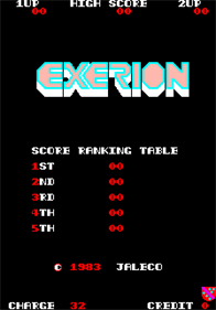 Exerion - Screenshot - High Scores Image
