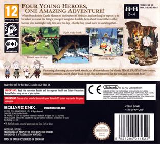 Final Fantasy: The 4 Heroes of Light - Box - Back Image