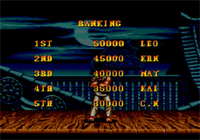 Super Street Fighter II - Screenshot - High Scores Image