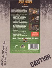 Duke Nukem 3D: Plutonium PAK - Box - Back Image