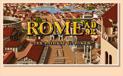 Rome AD 92: The Pathway to Power! - Screenshot - Game Title Image