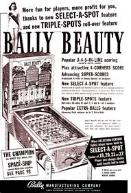 Bally Beauty - Advertisement Flyer - Front Image