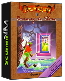 King's Quest II: Romancing the Throne - Box - 3D Image