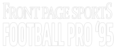 Front Page Sports Football Pro '95 - Clear Logo Image