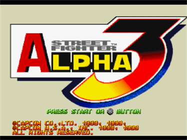 Street Fighter Alpha 3 - Screenshot - Game Title Image