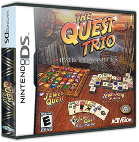 The Quest Trio: Jewels, Cards and Tiles - Box - 3D Image