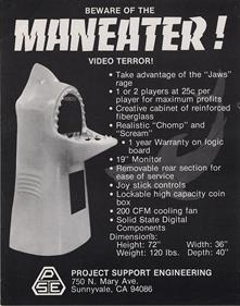 Maneater - Advertisement Flyer - Front Image