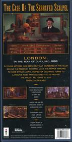 The Lost Files of Sherlock Holmes - Box - Back Image