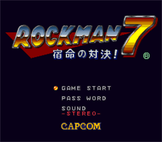 Mega Man 7 - Screenshot - Game Title Image