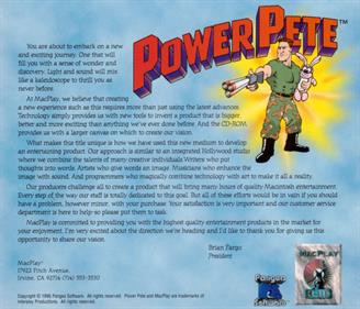 Power Pete - Box - Back