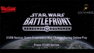 Star Wars Battlefront: Renegade Squadron - Screenshot - Game Title Image