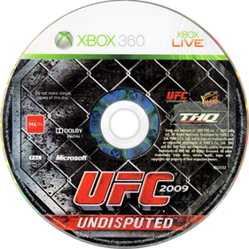 UFC 2009 Undisputed - Disc Image