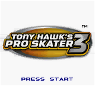 Tony Hawk's Pro Skater 3 - Screenshot - Game Title Image