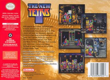 The New Tetris - Box - Back Image