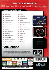 Taito Legends - Box - Back Image