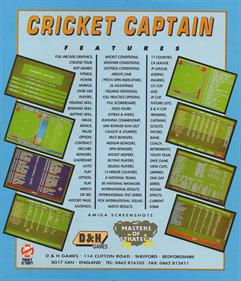Cricket Captain - Box - Back Image