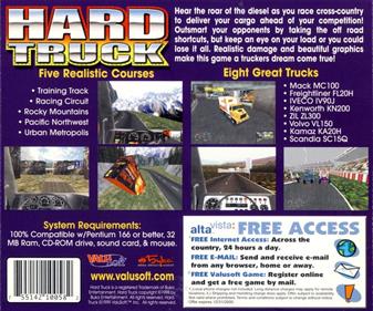 Hard Truck: Road to Victory - Box - Back Image