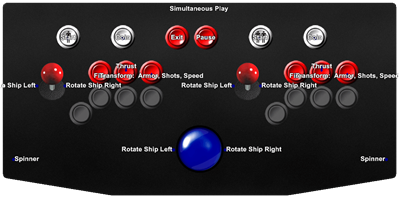 Blasteroids - Arcade - Controls Information Image