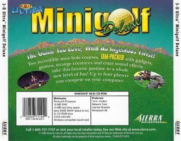 3D Ultra Minigolf Deluxe - Box - Back Image