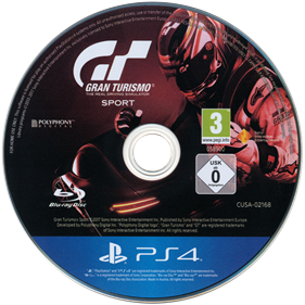 Gran Turismo Sport - Disc Image